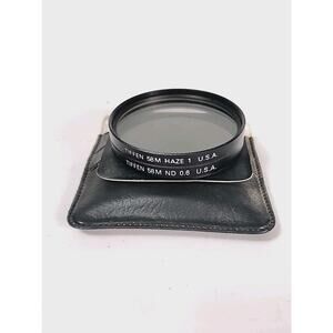 2 Tiffen Filters 58mm ND 0.6 Neutral Density Filter 58mm Haze 1 W/ Case